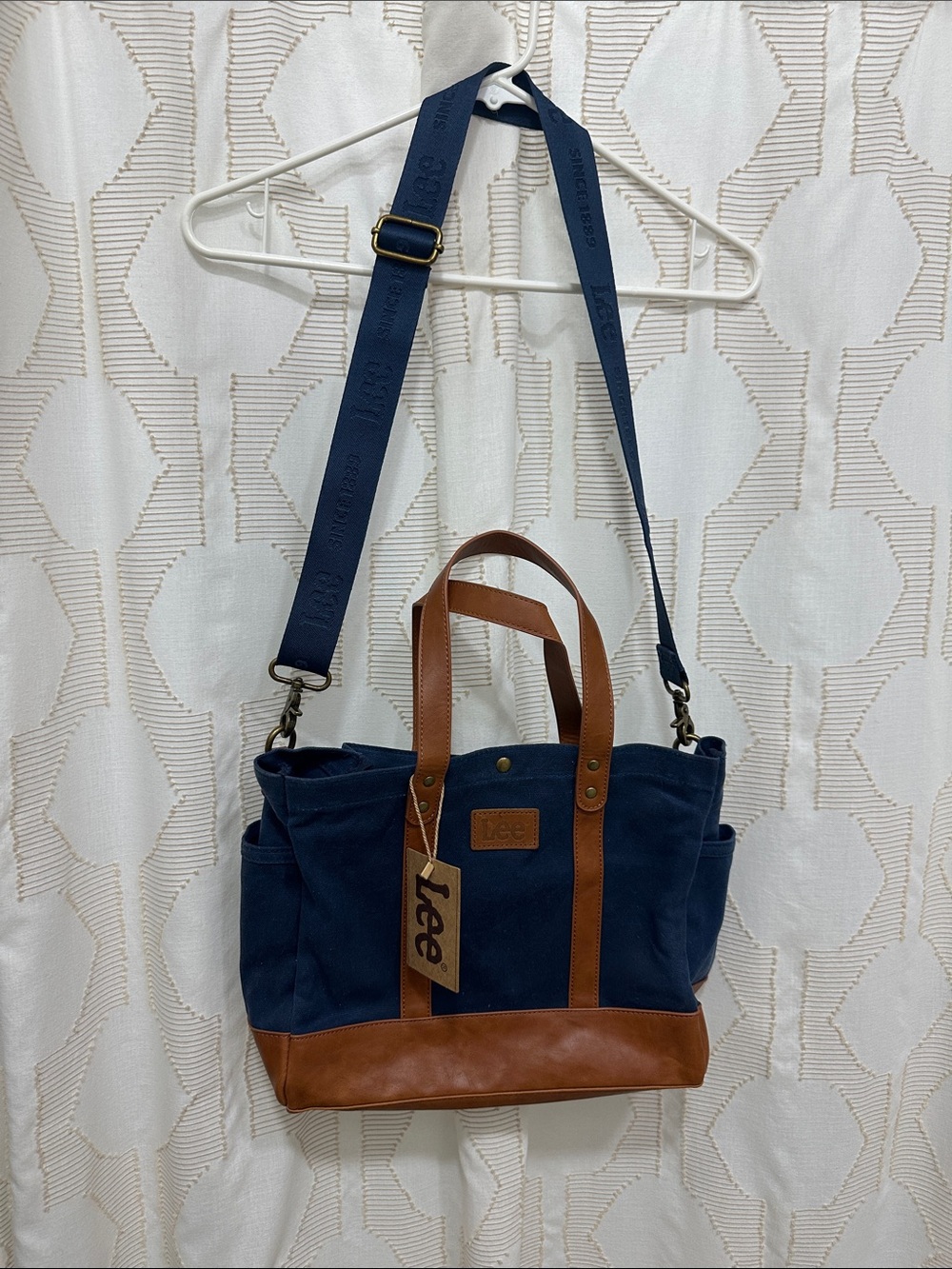 Lee & Montana West Waxed Canvas Tote Bag/Crossbody